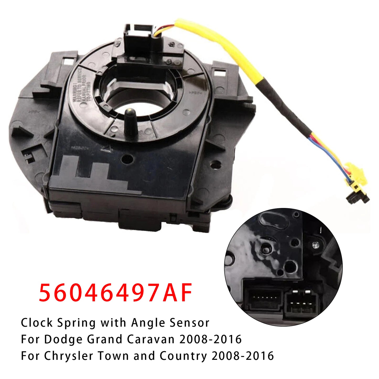 Chrysler Town and Country 56046497AF Clock Spring with Angle Sensor