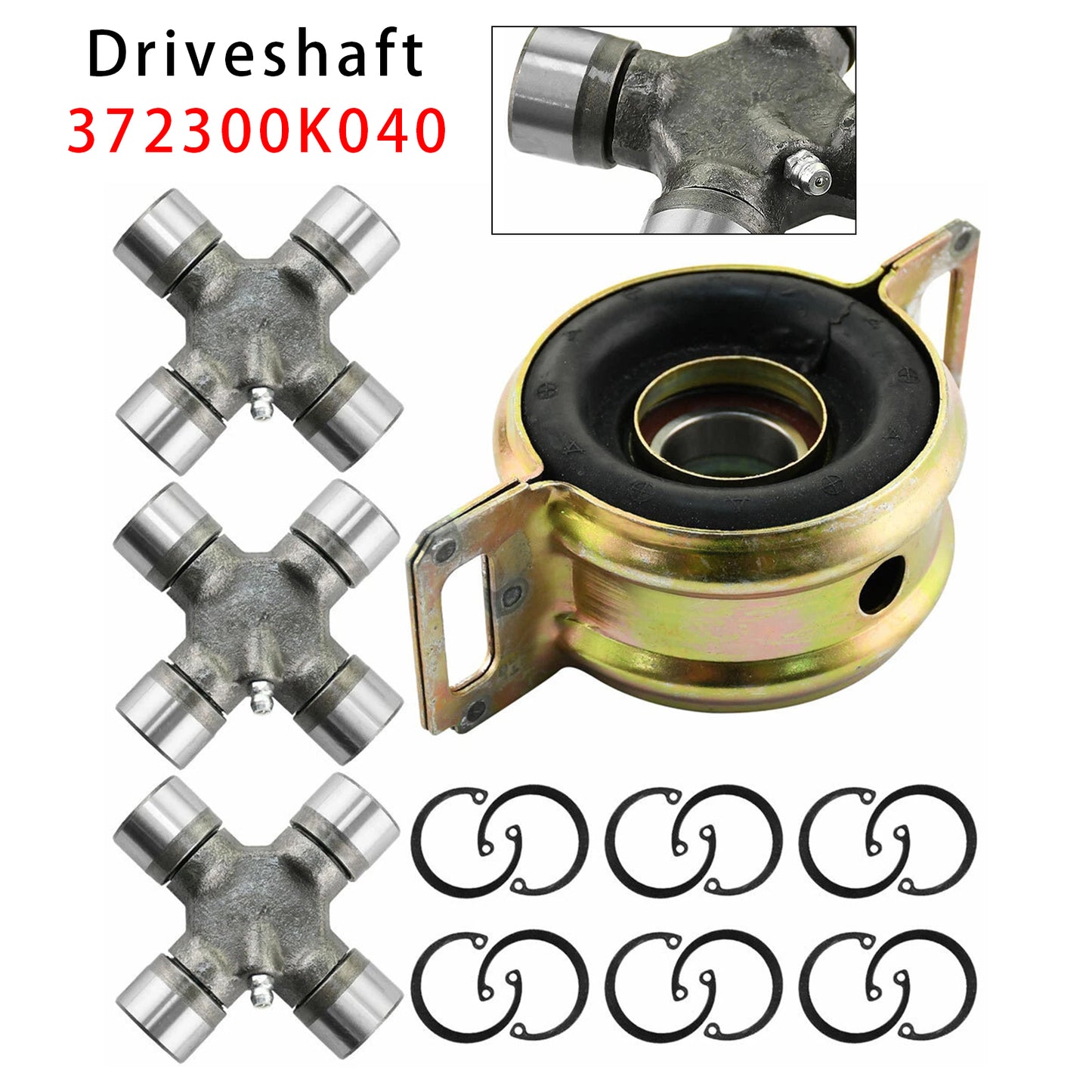 2005-2015 Toyota Tacoma 372300K040 Driveshaft Support Bearing & U-Joints