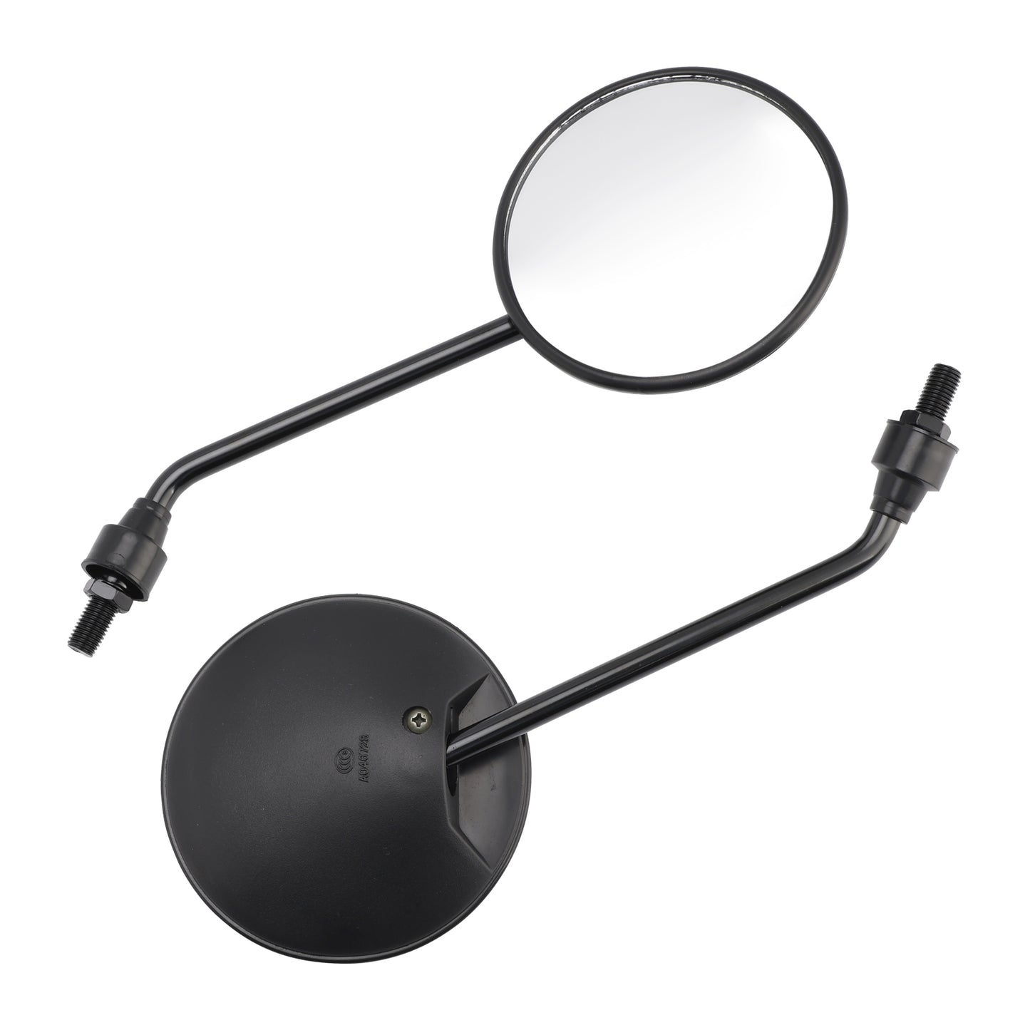 1993-1994 Honda NX650 Dominator 88110-MM9-013 Black 10mm Rearview Mirror Set