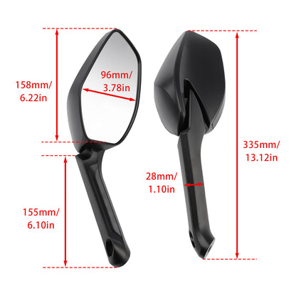 2016-2017 Ducati Multistrada 1200 S Pikes Peak 52310462B Mirror Set Left & Right