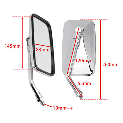 2000-2020 Daelim VL 125 Daystar Classic VL125Fi Mirror Set Left & Right
