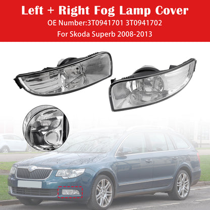 2008-2013 Skoda Superb 3T0941701 3T0941702 Left + Right Fog Lamp Cover