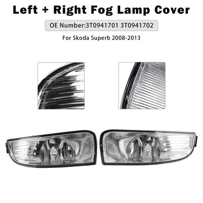 2008-2013 Skoda Superb 3T0941701 3T0941702 Left + Right Fog Lamp Cover
