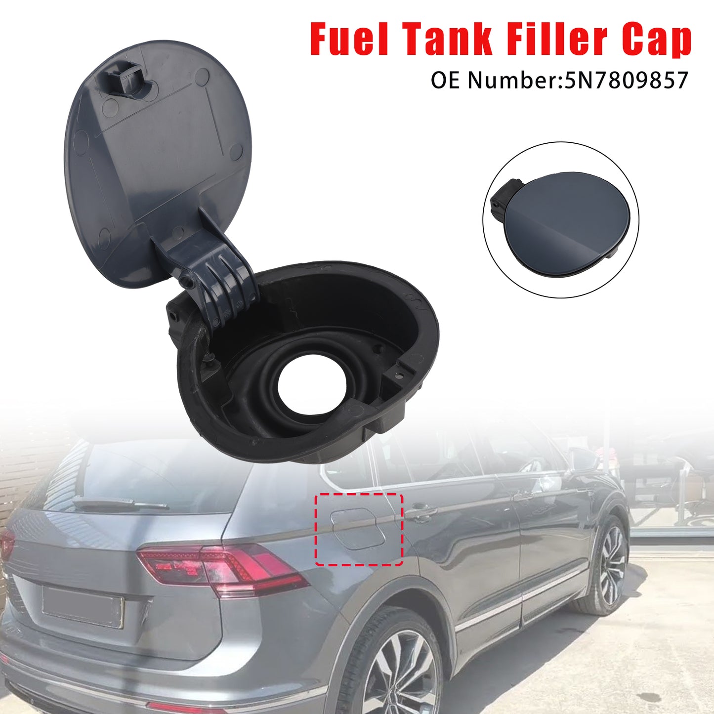 2011-2018 VW TIGUAN 2.0 TSI 4motion SUV 5N7809857 Fuel Tank Filler Cap
