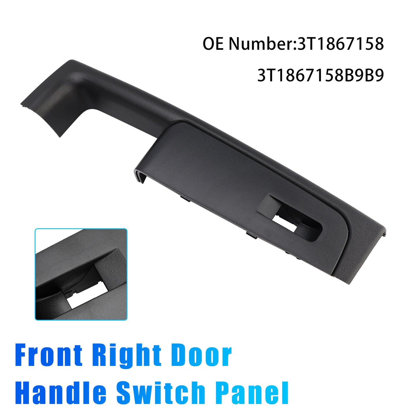2008-2015 Skoda Superb 3T 3T1867158 Front Right Door Handle Switch Panel