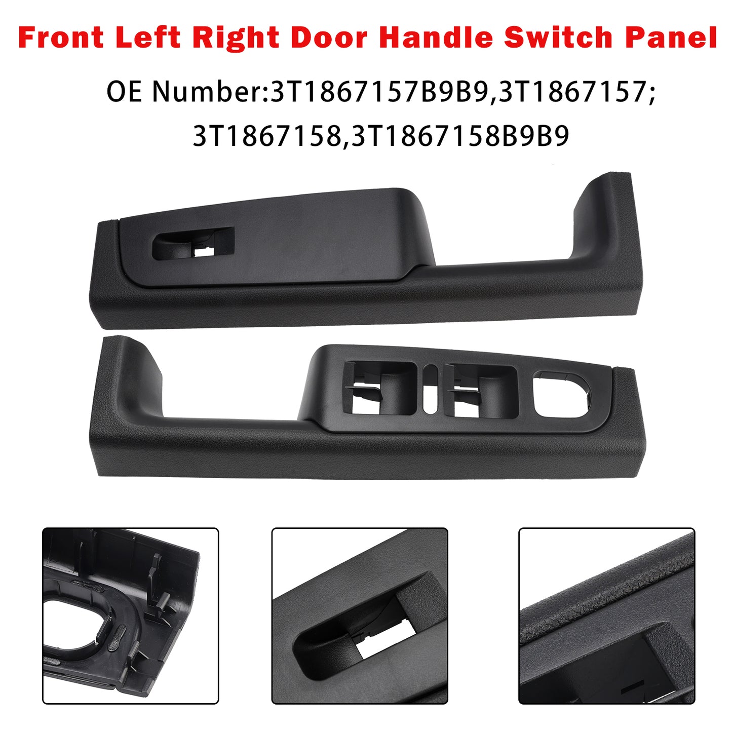 2008-2015 Skoda Superb (3T) 3T1867157B9B9 3T1867157 Front Left+Right Door Handle Switch Panel