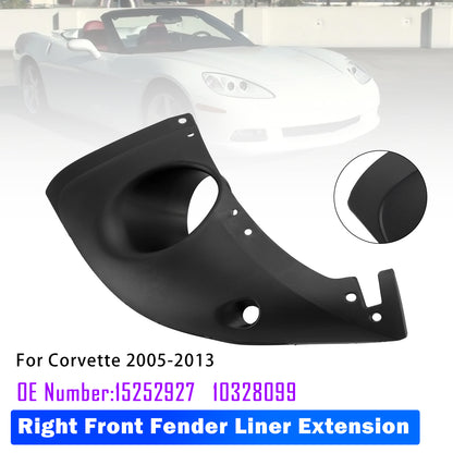 2005-2013 Chevy Corvette 15252927 10328099 Right Front Fender Liner Extension