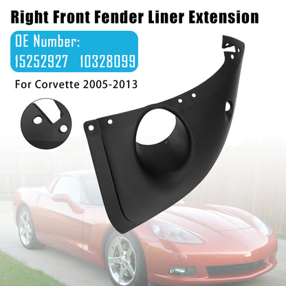 2005-2013 Chevy Corvette 15252927 10328099 Right Front Fender Liner Extension