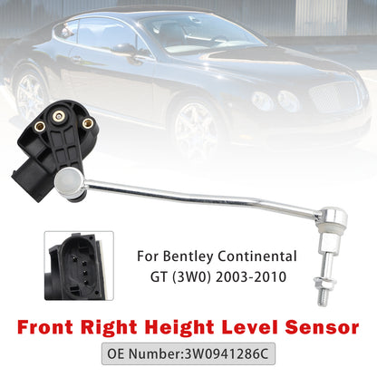 2003-2010 Bentley Continental GT 3W0941286C Front Right Height Level Sensor