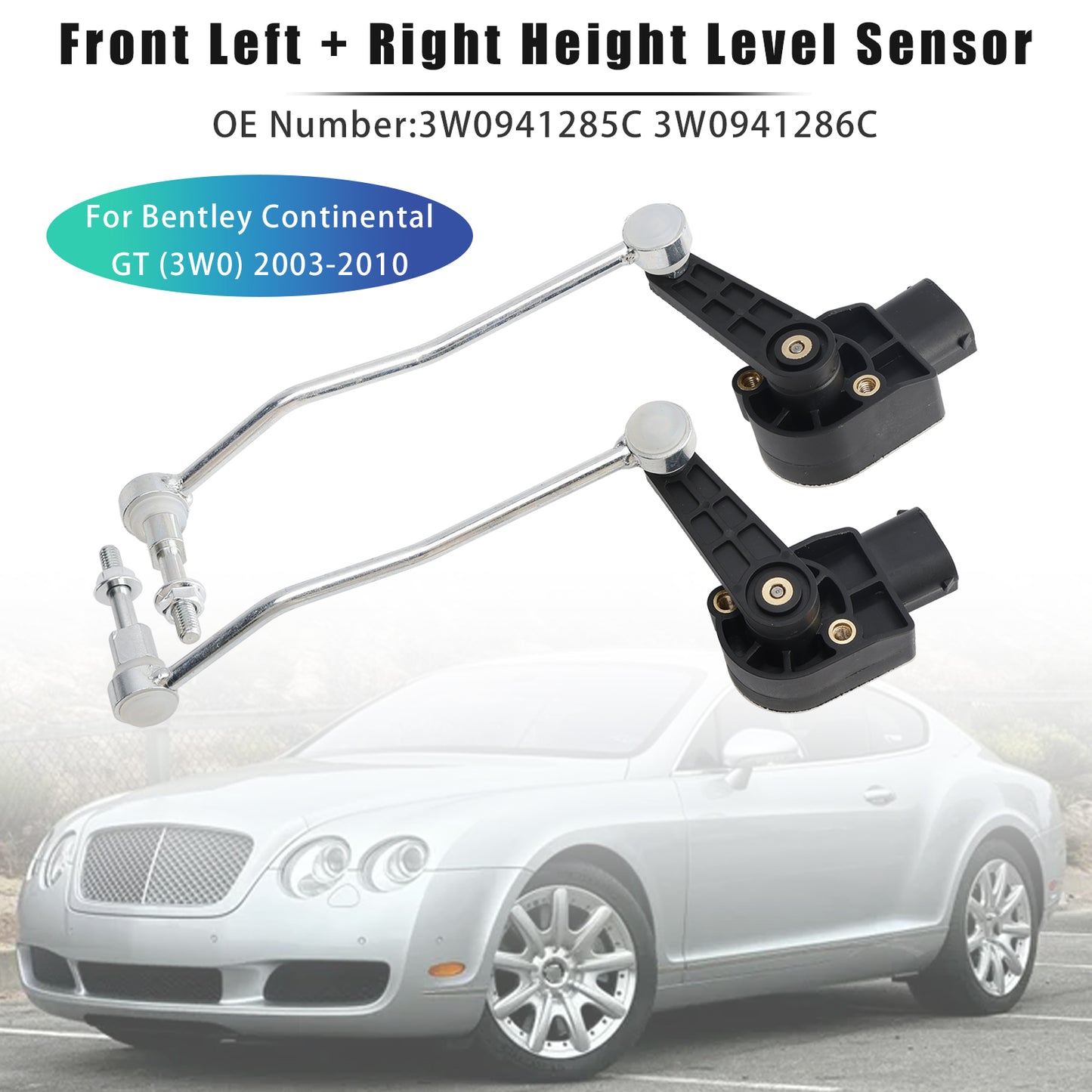2003-2010 Bentley Continental GT 3W0941286C Front Left & Right Height Level Sensor