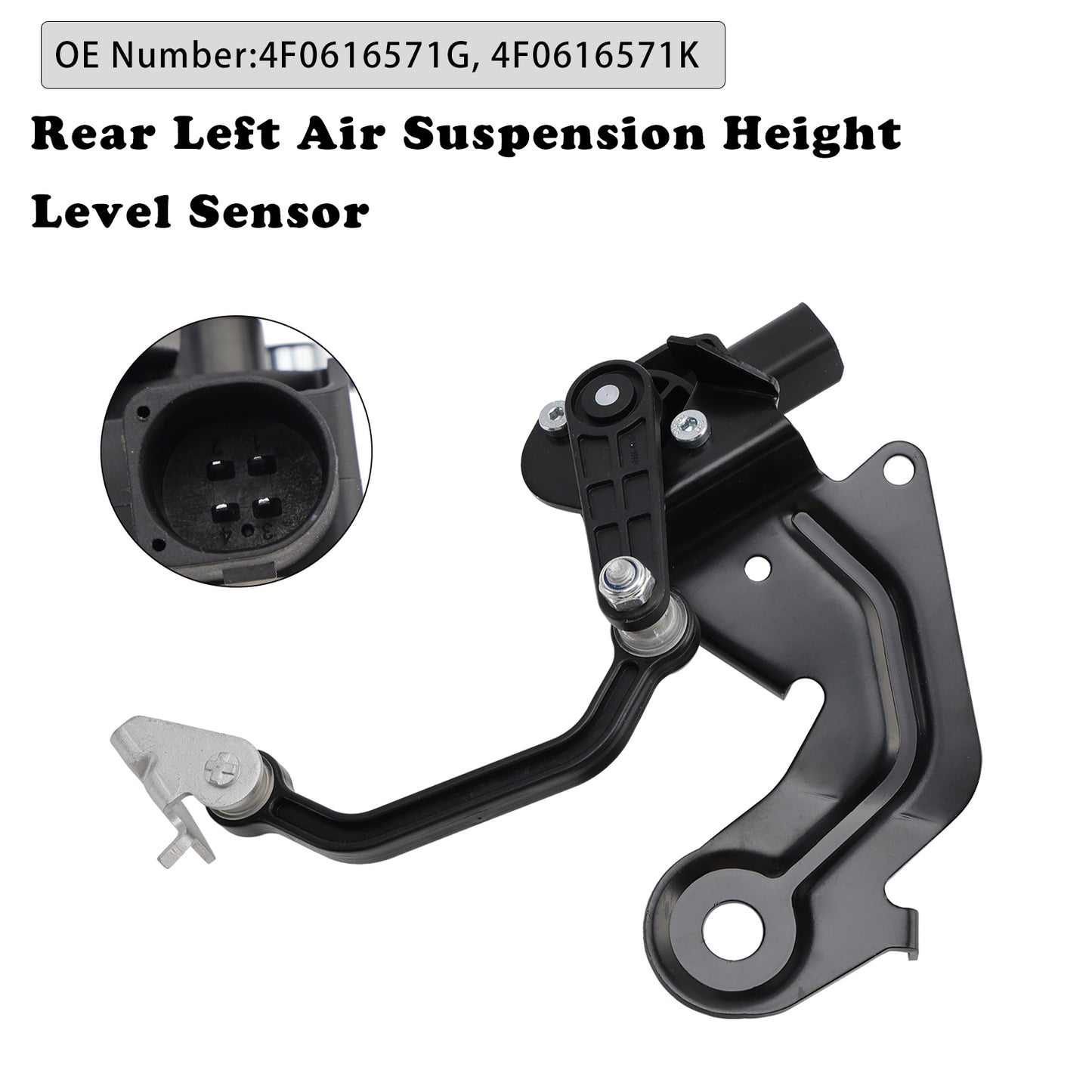 2007-2011 AUDI S6 4F0616571K Rear Left Air Suspension Height Level Sensor