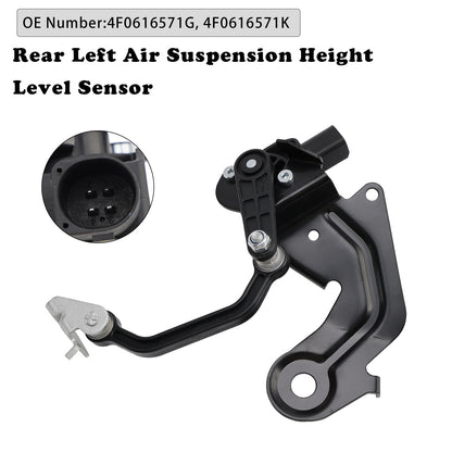 2007-2011 AUDI S6 4F0616571K Rear Left Air Suspension Height Level Sensor