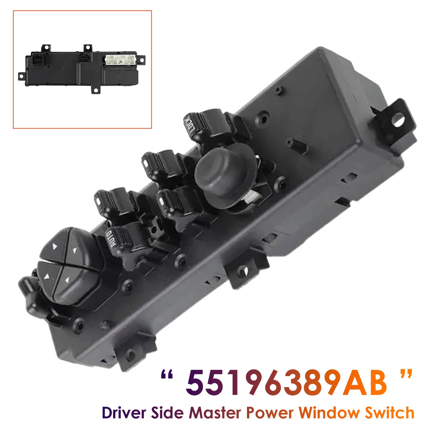 99-04 Jeep Grand Cherokee 55196389AB Driver Side Master Power Window Switch
