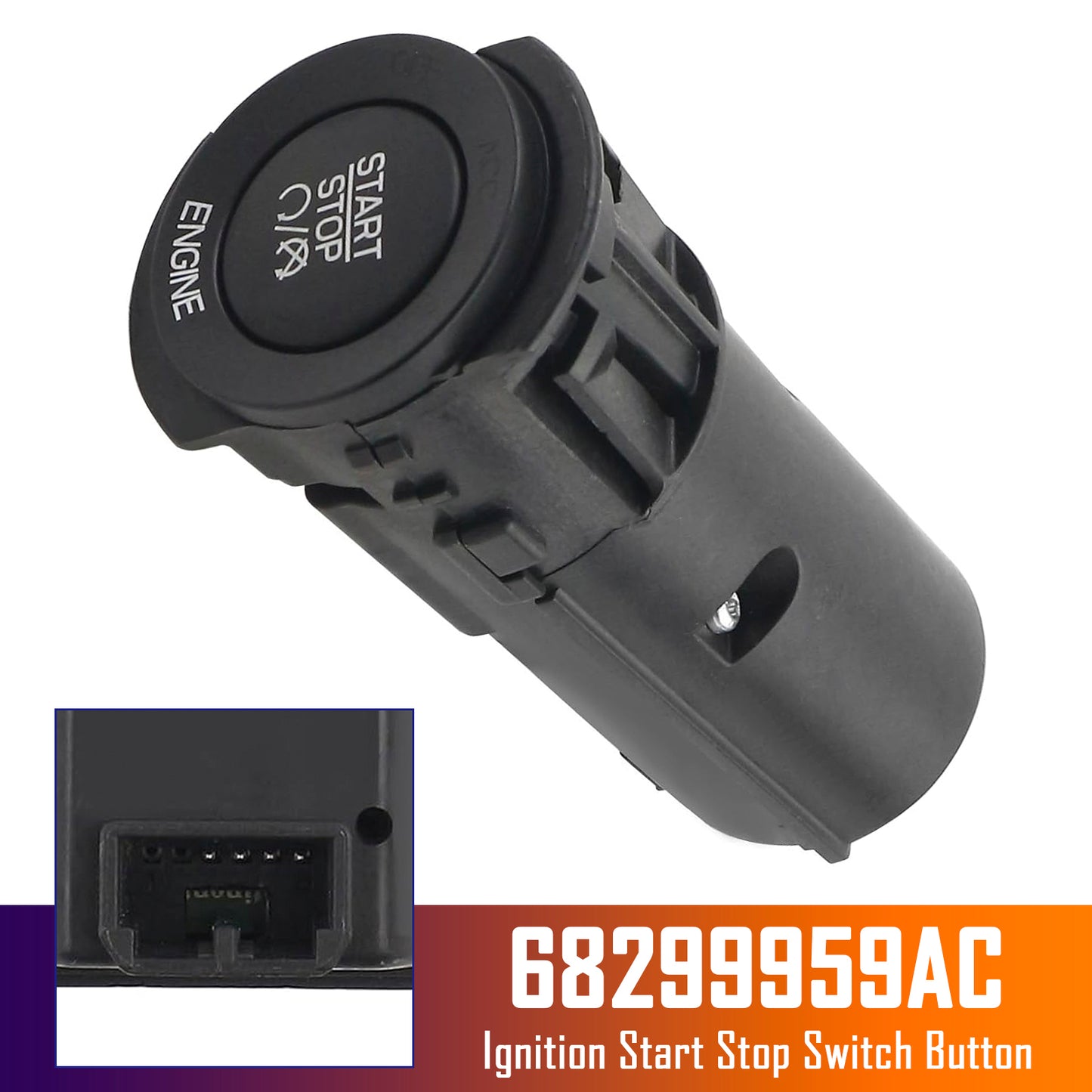 2011-2020 Dodge Journey 68299959AC Ignition Start Stop Switch Button