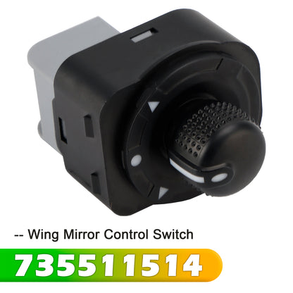 Fiat Fiorino Qubo Doblo Peugeot Bipper 735511514 Wing Mirror Control Switch