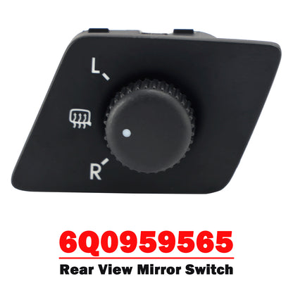 2002-2010 VW Polo 6Q0959565 Rear View Mirror Switch Adjust Knob With Heat