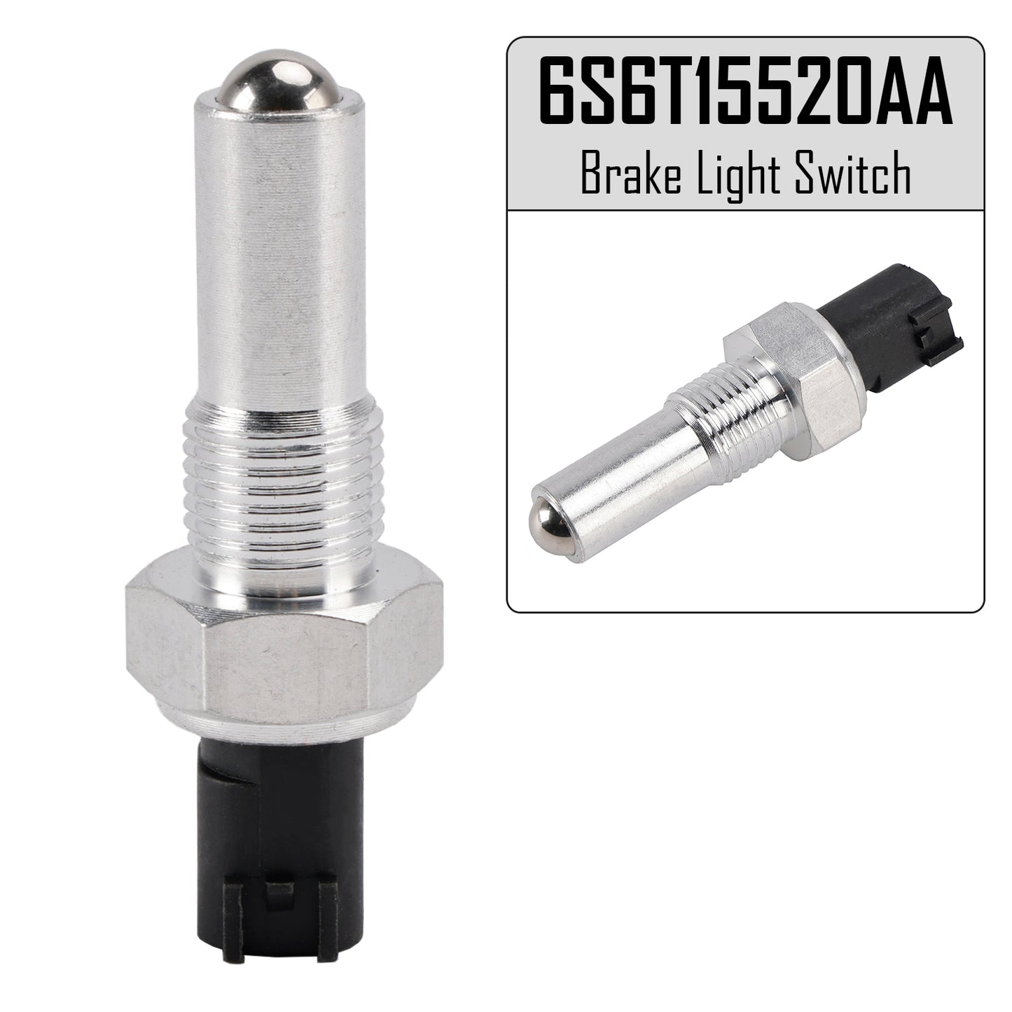 2008- Ford Fiesta MK6 1.0, 1.25, 1.4, 1.5, 1.6, LPG, Ti, TDCi 6S6T15520AA Brake Light Switch