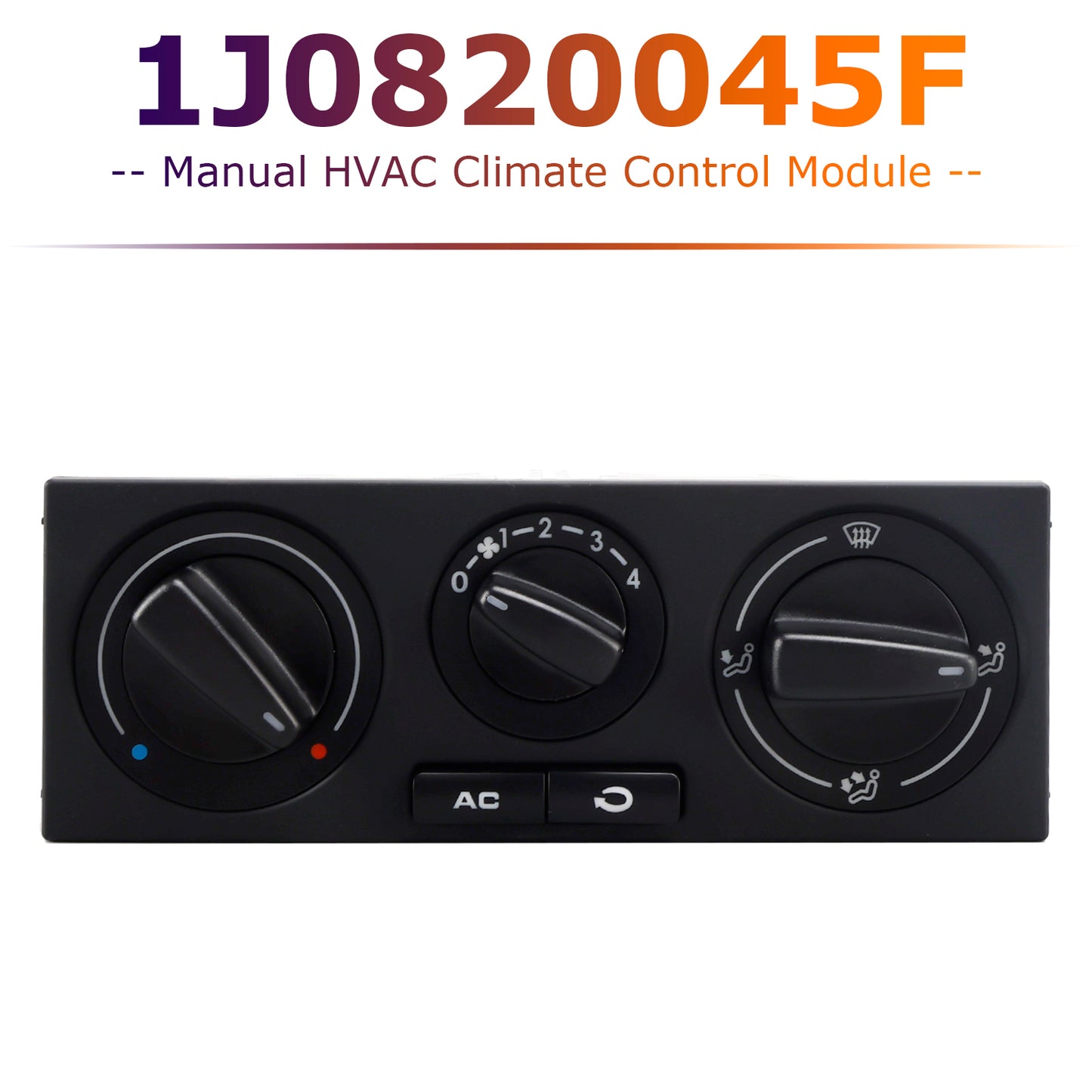 VW Golf Jetta Beetle 1J0820045F 599-152 Manual HVAC Climate Control Module