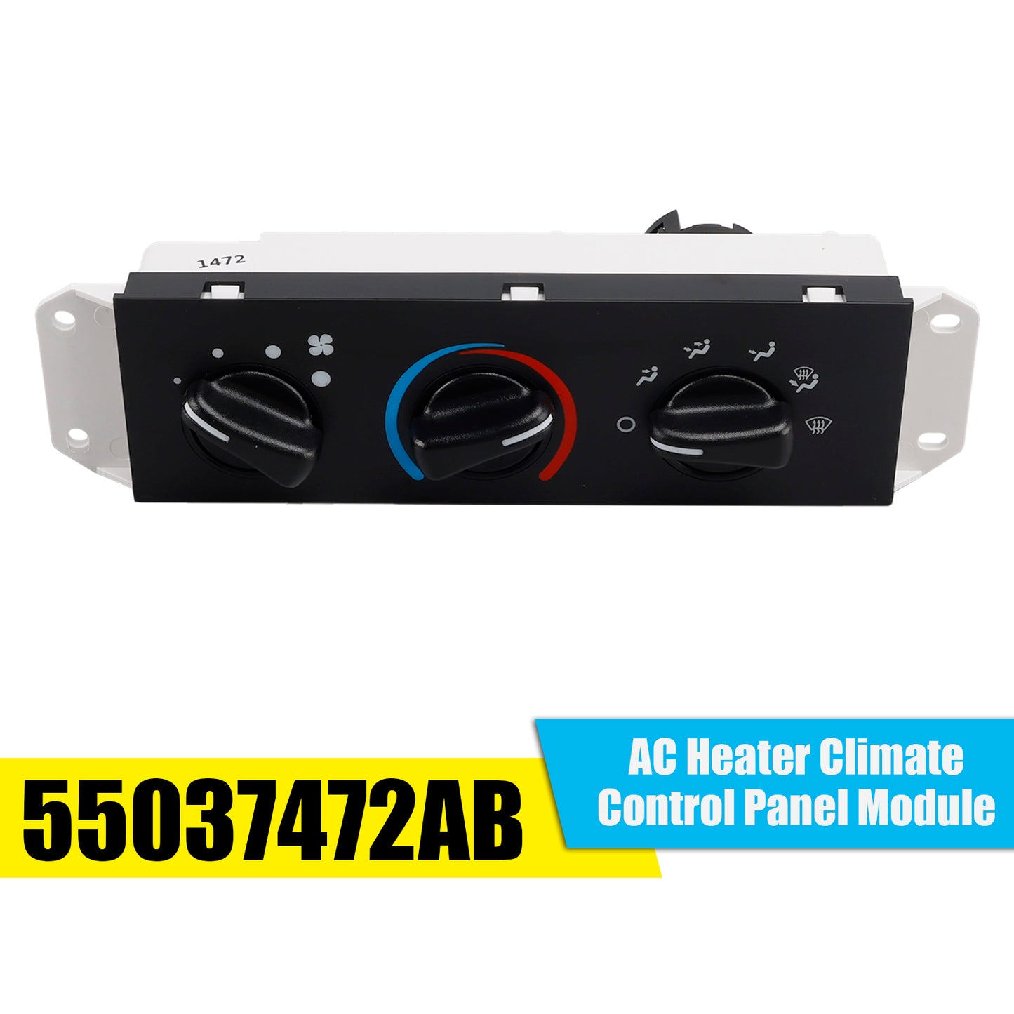 1999-2004 Jeep Wrangler 55037472AB AC Heater Climate Control Panel Module
