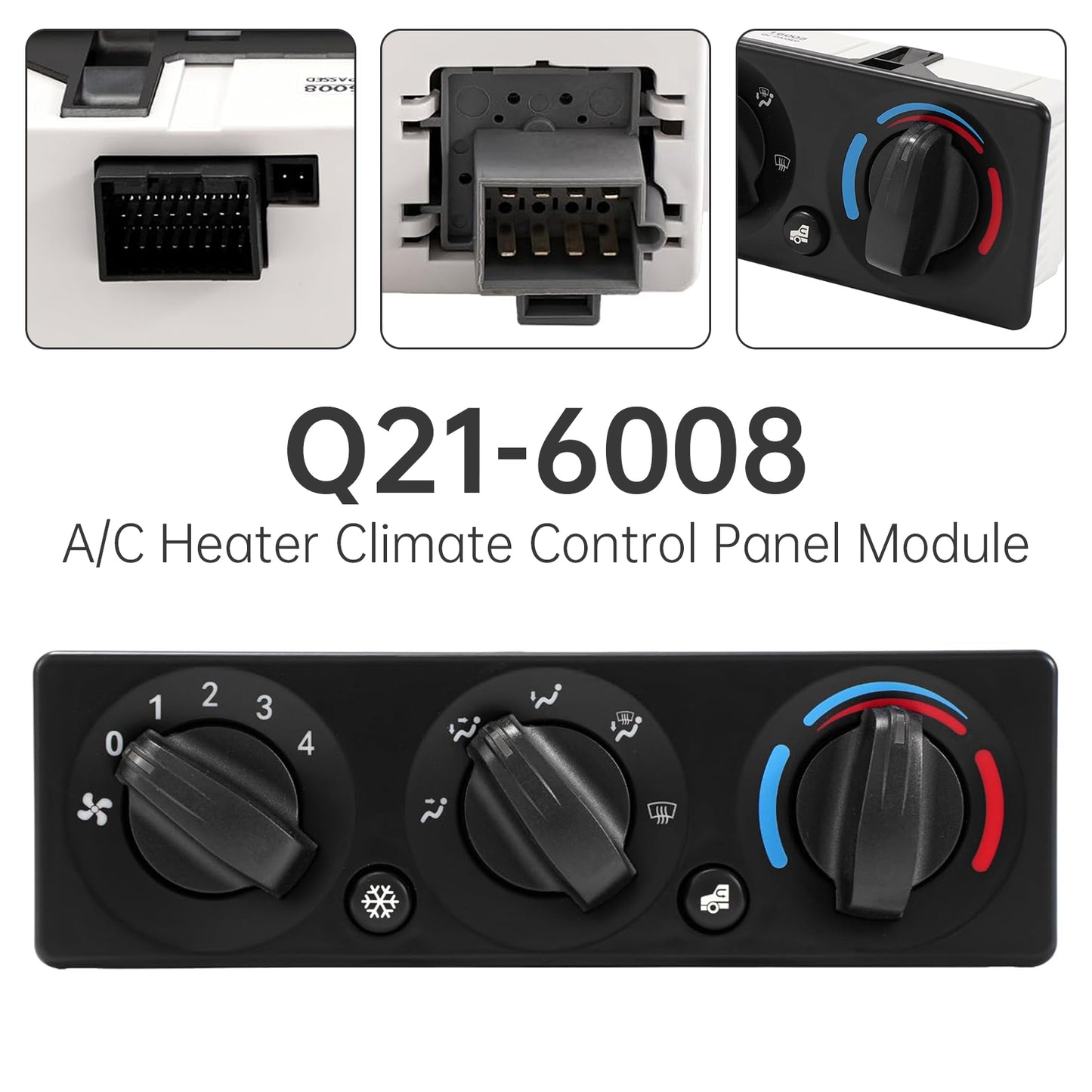 Peterbilt 387 587 Q21-6008 HVAC A/C Heater Climate Control Panel Module