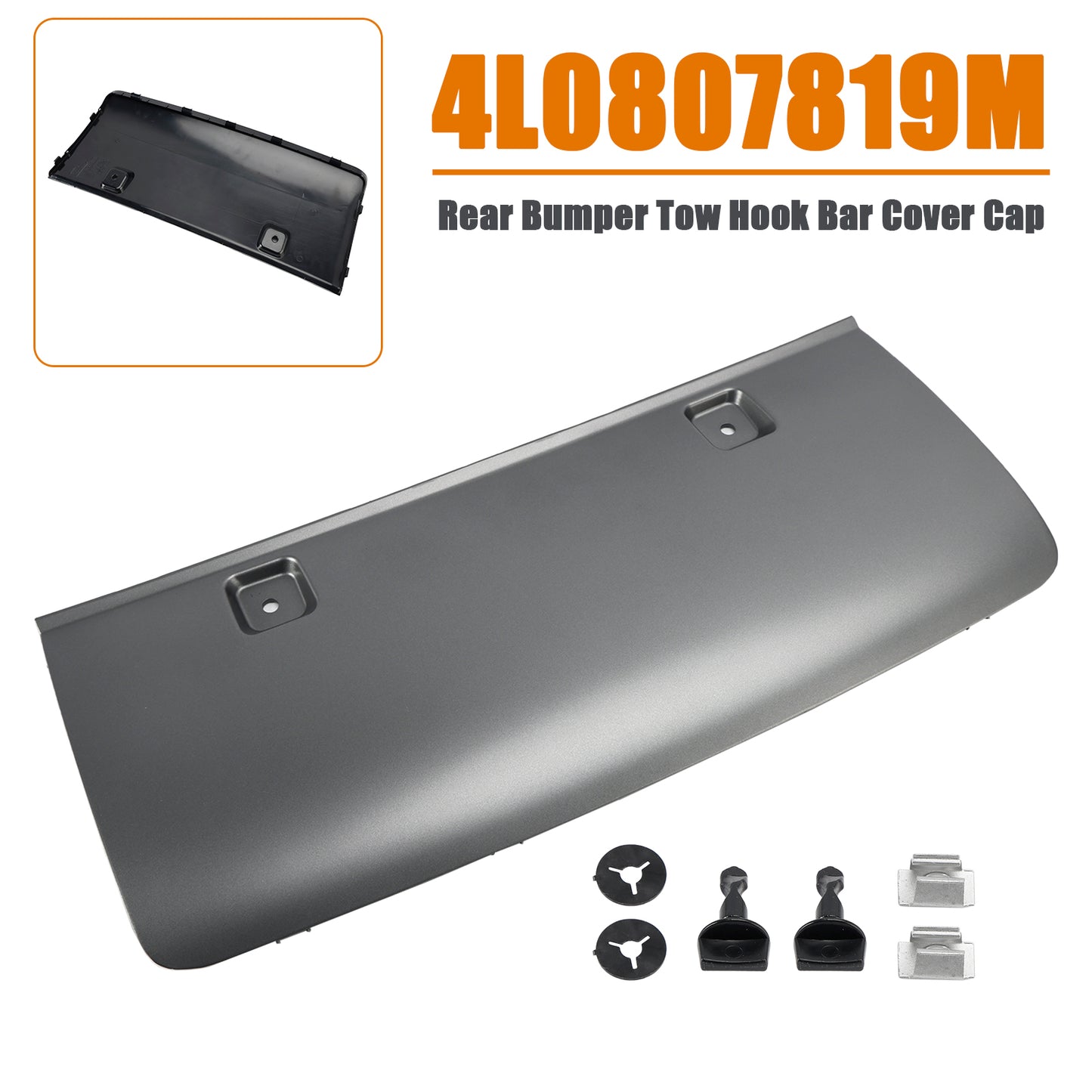 2010-2015 AUDI Q7 4L0807819M Rear Bumper Tow Hook Bar Cover Cap