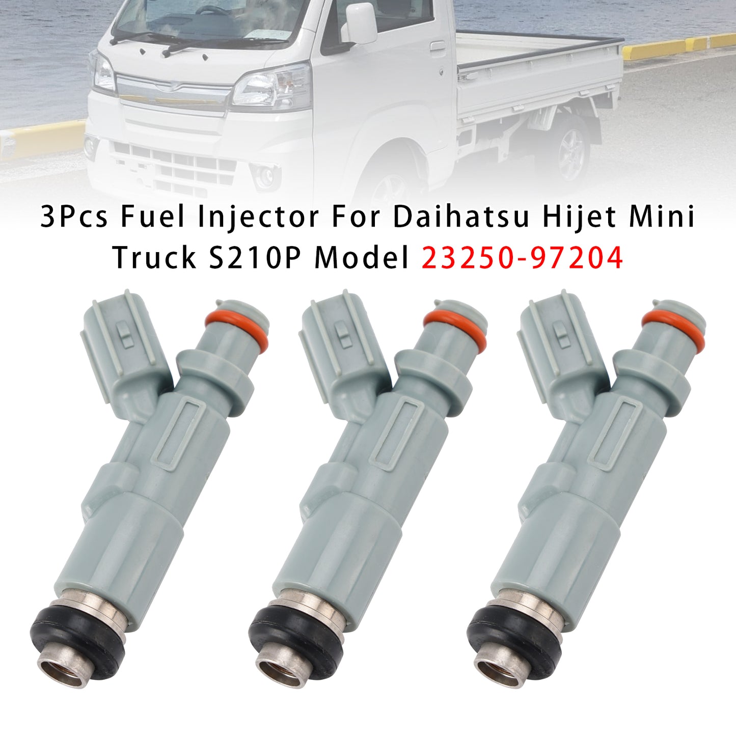 Daihatsu Hijet Mini Truck S210P Model 23250-97204 3Pcs Fuel Injector