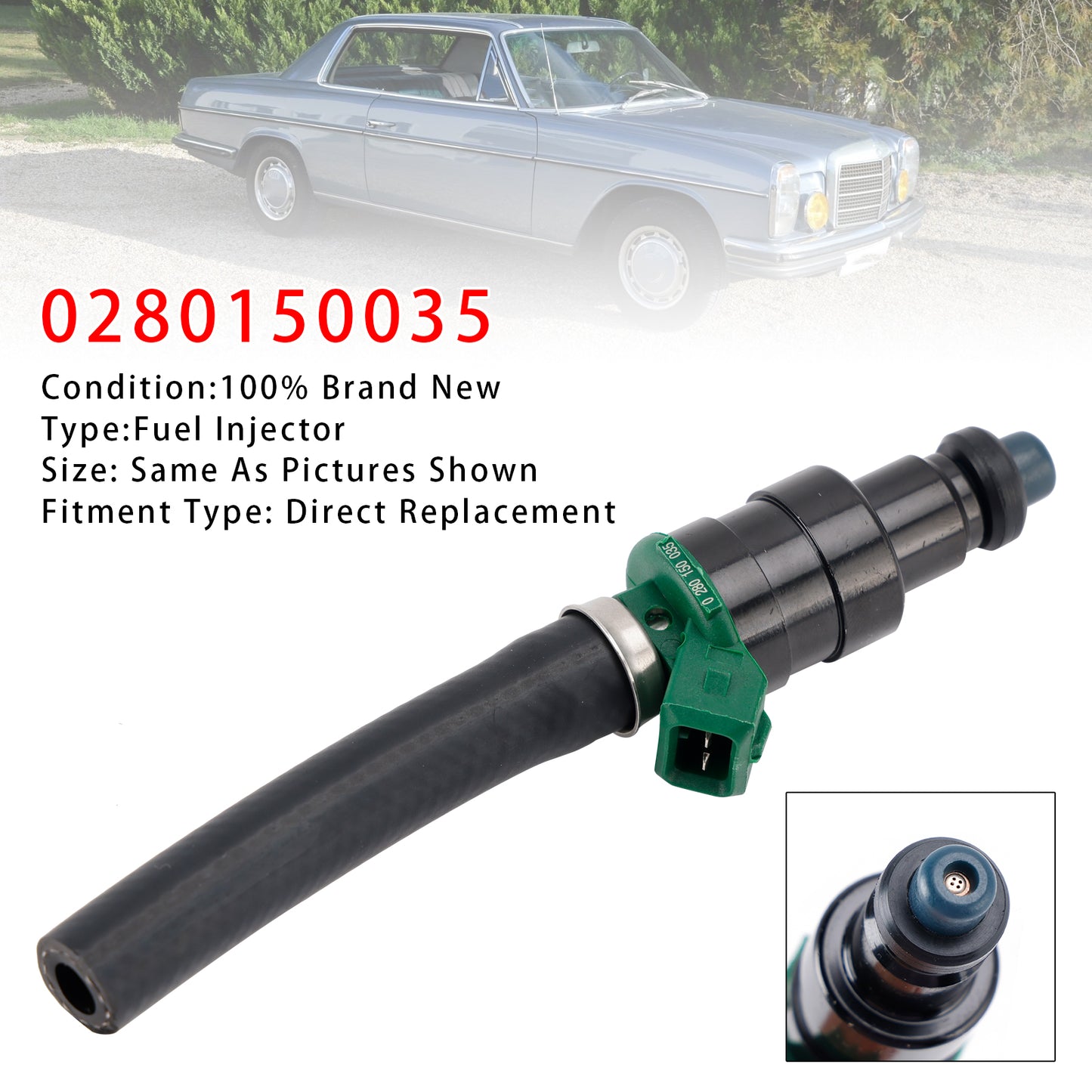 Mercedes Benz R107,C107 280 SL/280 SLC 0280150035 1Pcs Fuel Injector