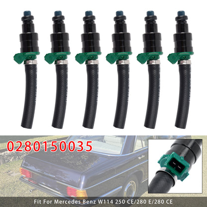 Mercedes Benz R107,C107 280 SL/280 SLC 0280150035 6Pcs Fuel Injector