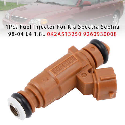 98-04 Kia Spectra Sephia L4 1.8L 0K2A513250 9260930008 1Pcs Fuel Injector
