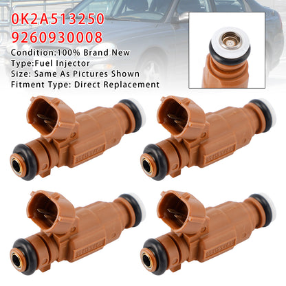 98-04 Kia Spectra Sephia L4 1.8L 0K2A513250 9260930008 4Pcs Fuel Injector
