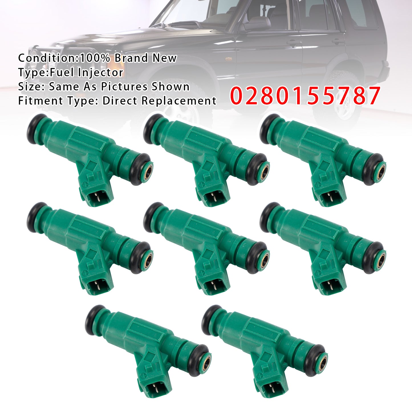 1999-2000 Land Rover Range Rover 4.0L V8 0280155787 8Pcs Fuel Injector