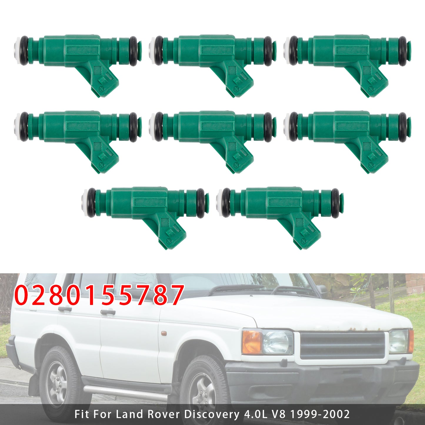 1999-2000 Land Rover Range Rover 4.0L V8 0280155787 8Pcs Fuel Injector