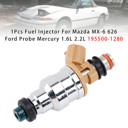 1989 Ford Probe GL Hatchback 2-Door 2.2L 195500-1280 1Pcs Fuel Injector
