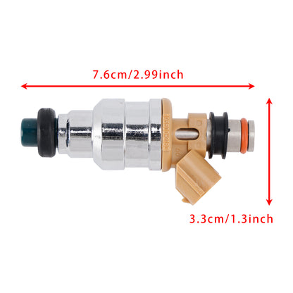 1988-1989 Mazda MX-6 LX Coupe 2-Door 2.2L 195500-1280 4Pcs Fuel Injector