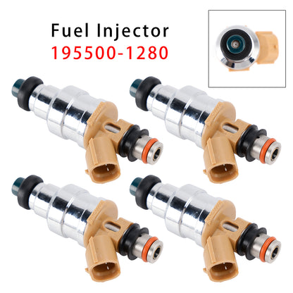 1988-1989 Mazda MX-6 LX Coupe 2-Door 2.2L 195500-1280 4Pcs Fuel Injector