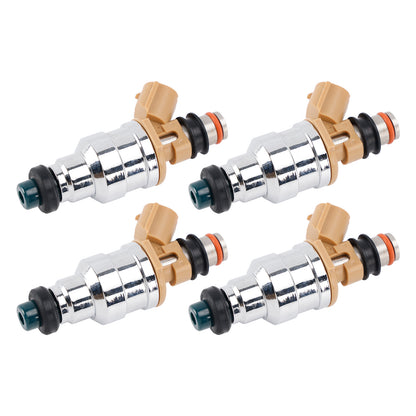 1988-1989 Mazda MX-6 LX Coupe 2-Door 2.2L 195500-1280 4Pcs Fuel Injector