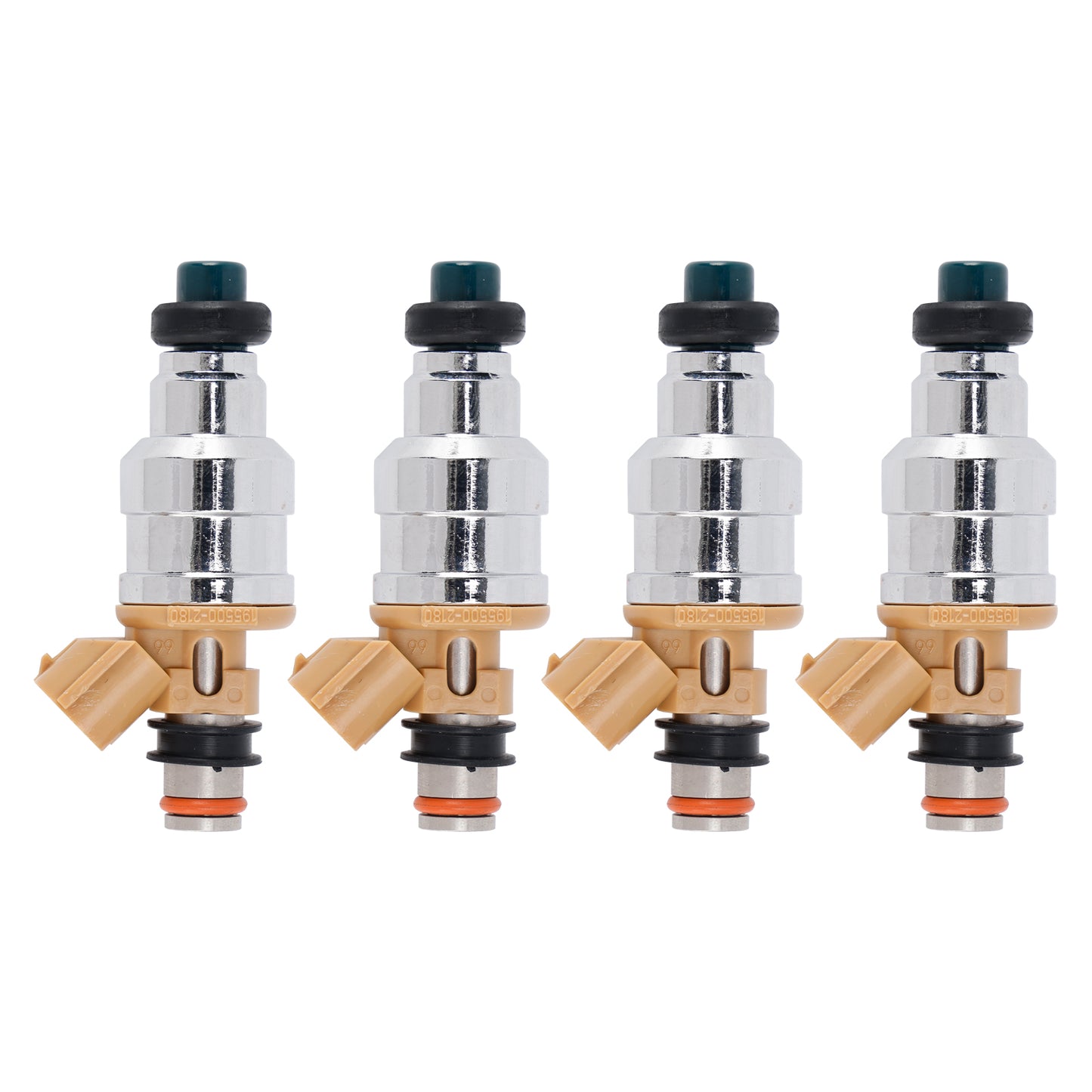 1988-1989 Mazda MX-6 LX Coupe 2-Door 2.2L 195500-1280 4Pcs Fuel Injector