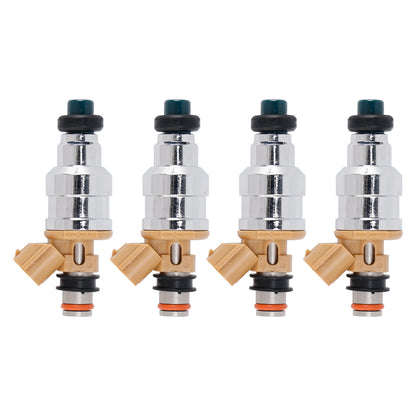 1988-1989 Mazda MX-6 LX Coupe 2-Door 2.2L 195500-1280 4Pcs Fuel Injector
