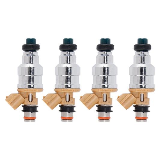 1988-1989 Mazda 626 DX Sedan 4-Door 2.2L 195500-1280 4Pcs Fuel Injector