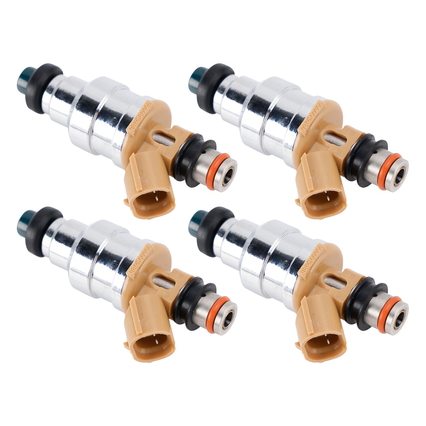 1988-1989 Mazda MX-6 LX Coupe 2-Door 2.2L 195500-1280 4Pcs Fuel Injector
