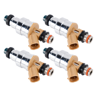 1988-1989 Mazda MX-6 LX Coupe 2-Door 2.2L 195500-1280 4Pcs Fuel Injector