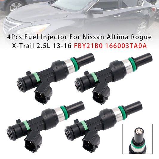 13-16 Nissan Altima Rogue X-Trail 2.5L FBY21B0 166003TA0A 4Pcs Fuel Injector
