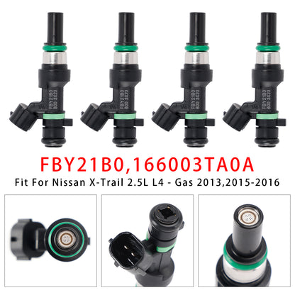 2013,2015-2016 Nissan X-Trail 2.5L L4 - Gas FBY21B0 4Pcs Fuel Injector