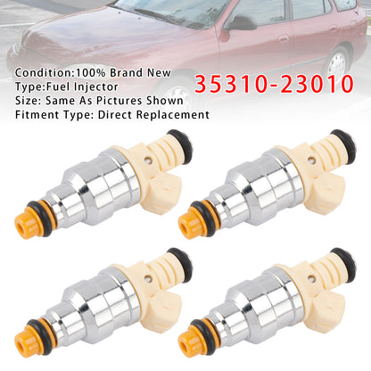 1996-1998 Hyundai Elantra 1.8L I4 35310-23010 4Pcs Fuel Injector