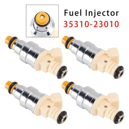 1996-1998 Hyundai Elantra 1.8L I4 35310-23010 4Pcs Fuel Injector