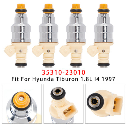 1996-1998 Hyundai Elantra 1.8L I4 35310-23010 4Pcs Fuel Injector
