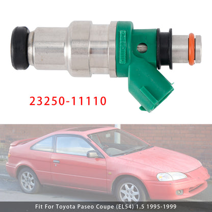 1995-1999 Toyota Paseo Coupe (EL54) 1.5 23250-11110 1Pcs Fuel Injector