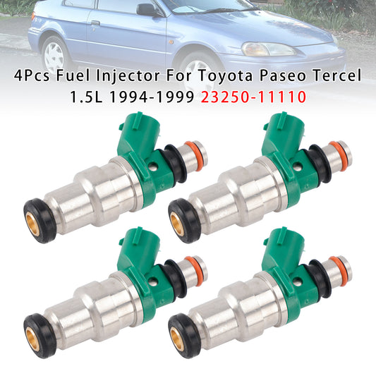 1994-1999 Toyota Paseo Tercel 1.5L 23250-11110 4Pcs Fuel Injector