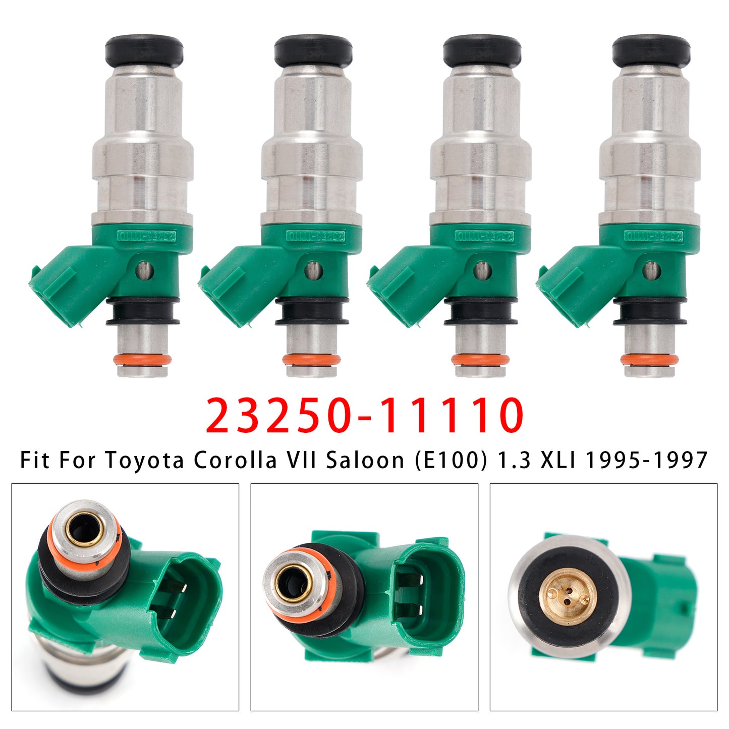 1995-1997 Toyota Carina E Saloon (T19) 1.6 23250-11110 4Pcs Fuel Injector