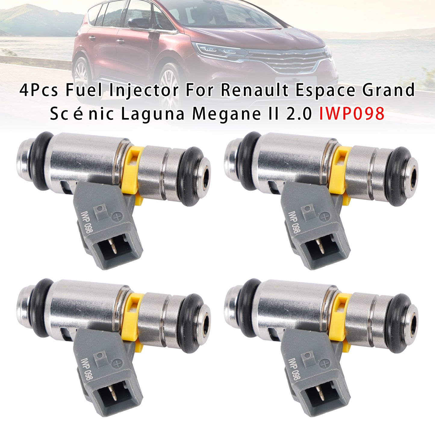 Renault Espace Grand Scénic Laguna Megane II 2.0 IWP098 4Pcs Fuel Injector